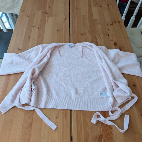 & Other Stories Wool Blend Wrap Sweater Pink L - Picture 8 of 10